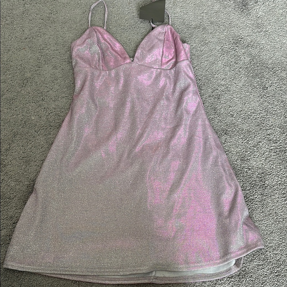 Shimmering Purple Slip Dress